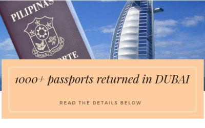 1000+ passports were returned to Dubai